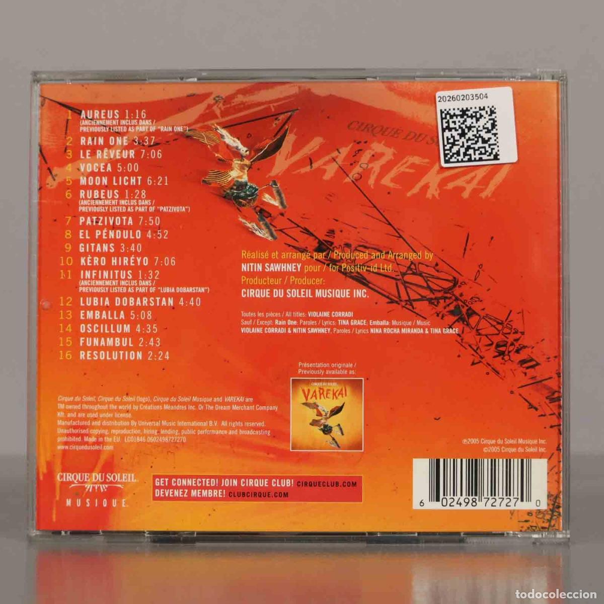 CDs de m&uacute;sica: CD. Cirque Du Soleil &ndash; Varekai. - Foto 2