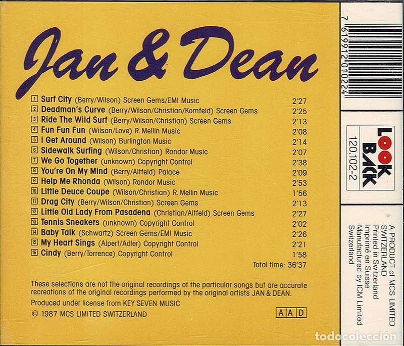 CDs de m&uacute;sica: Jan & Dean - Greatest Hits. CD - Foto 2