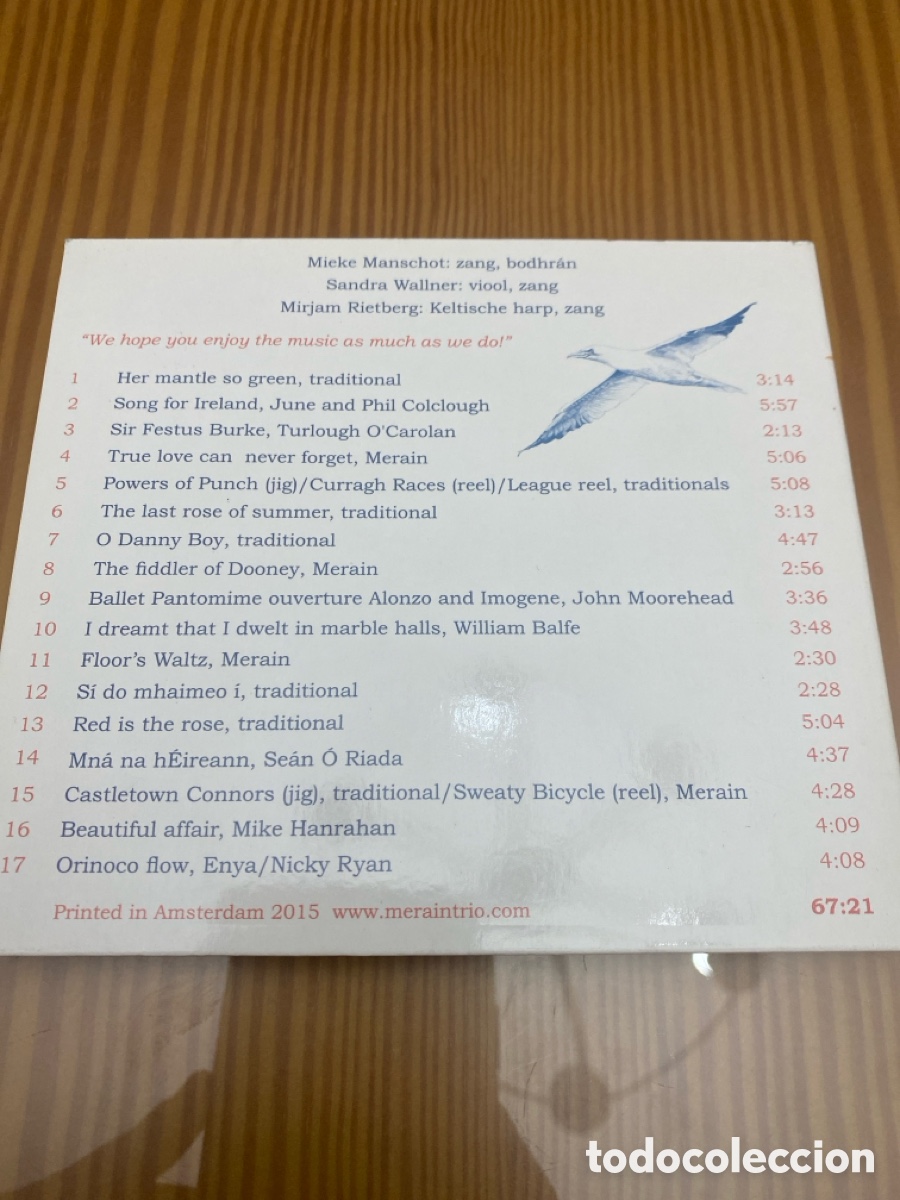 CDs de m&uacute;sica: Raro Cd de Merain &rdquo;Irish Treasures&rdquo; - Foto 2
