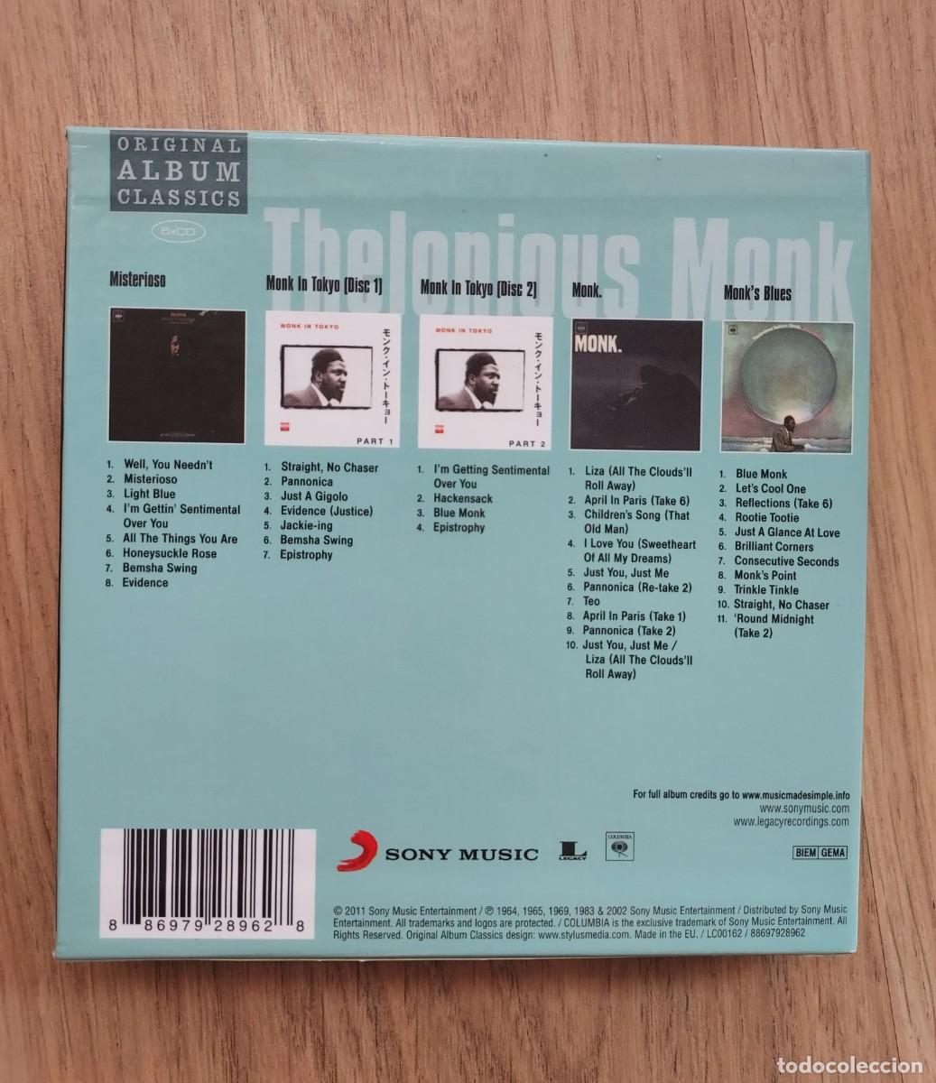 CDs de m&uacute;sica: Thelonious Monk &lrm;&ndash; Original Album Classics Box Set - Foto 2