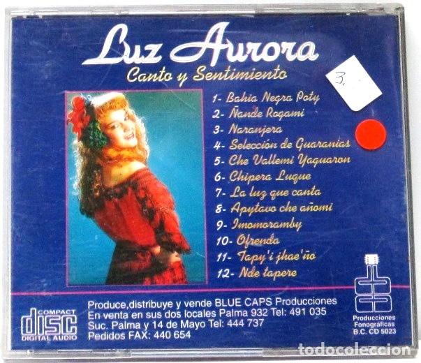 CDs de m&uacute;sica: LUZ AURORA - CANTO Y SENTIMIENTO - CD - Foto 2