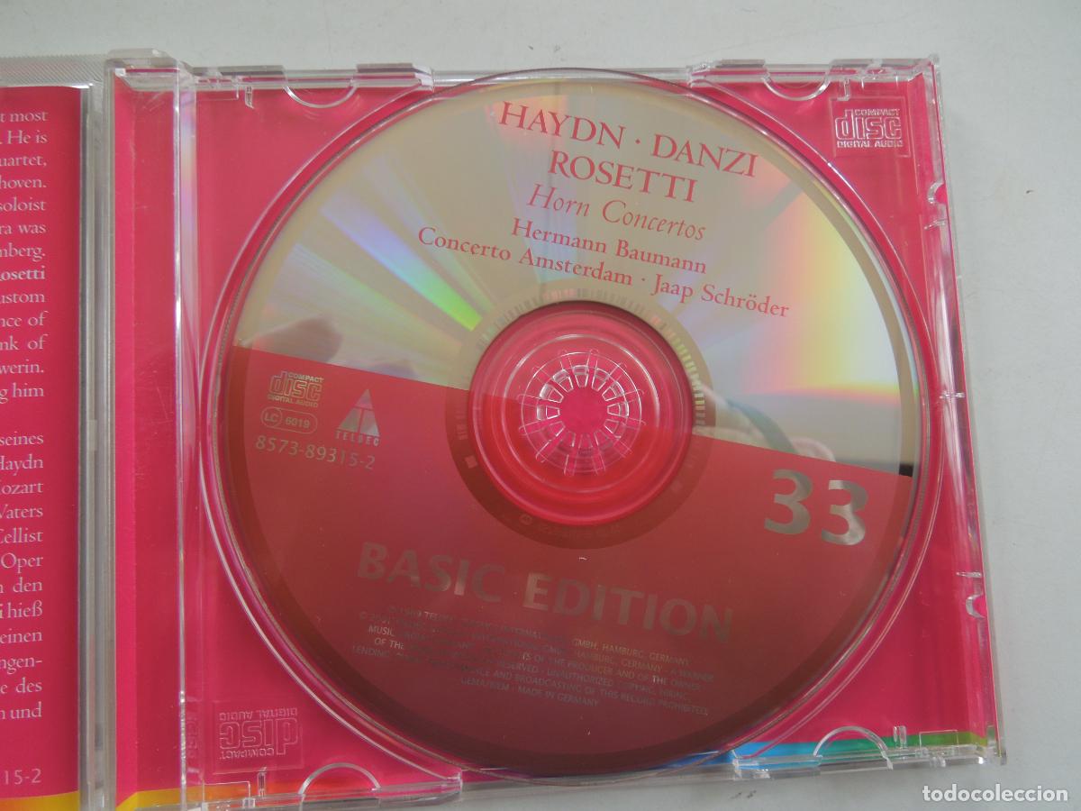 CDs de m&uacute;sica: HAYDN DANZI ROSETTI - HORN CANCERTOS - HERMANN BAUMANN - CD -TELDEC 2001 -BASIC EDITION - Foto 2