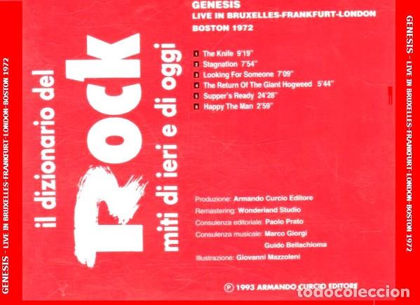 CDs de m&uacute;sica: CD - GENESIS - Live in Bruxelles 1972 - Foto 2