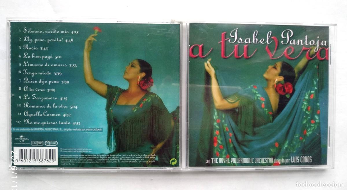 CDs de m&uacute;sica: ISABEL PANTOJA. A TU VERA. CD. - Foto 1