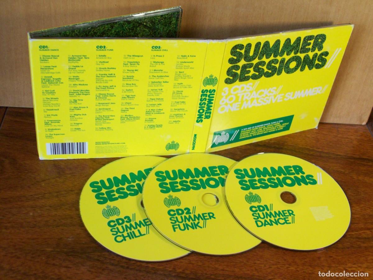CDs de m&uacute;sica: SUMMER SESSIONS - TRIPLE CD - 60 CANCIONES - DIGIPACK - Foto 1