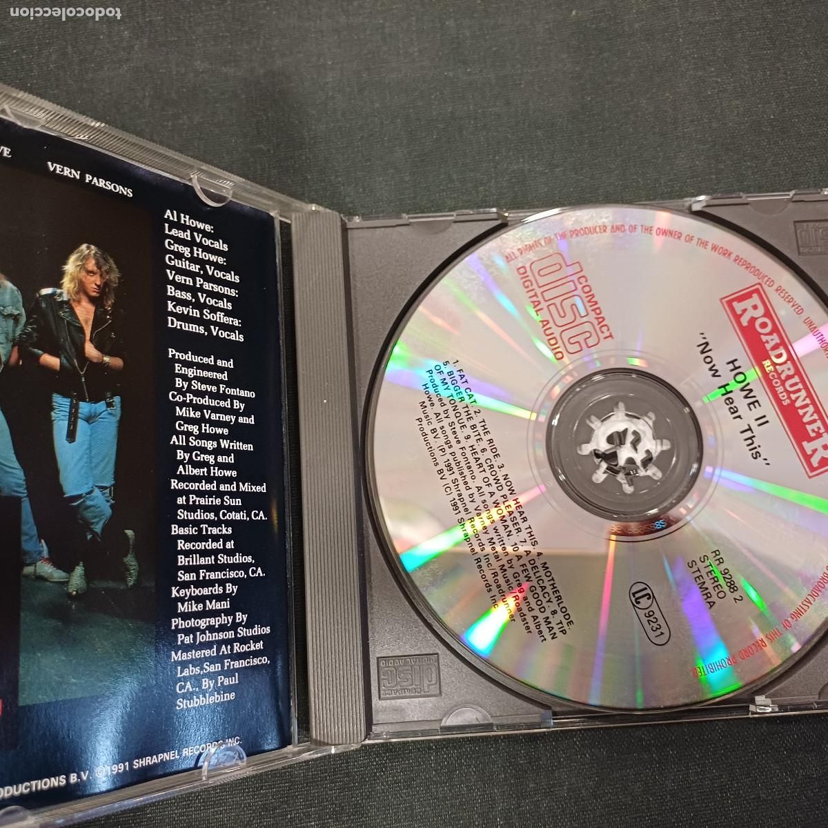 CDs de m&uacute;sica: HOWE II/NOW HEAR THIS/CD METAL. - Foto 2