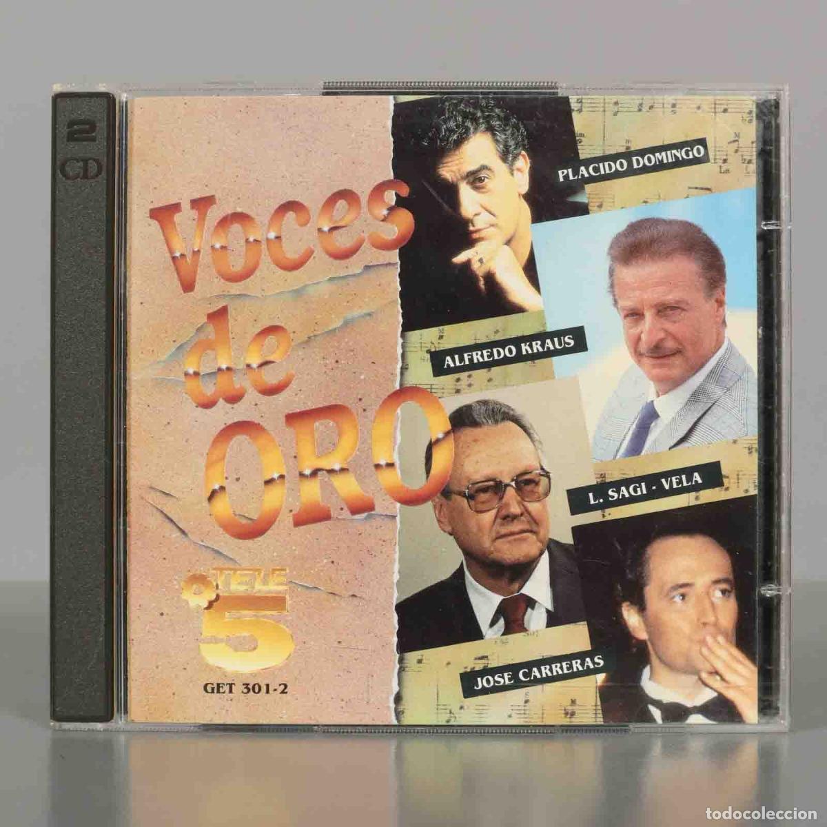 CD di Musica: CD. VOCES DE ORO DE LA ZARZUELA ESPA&Ntilde;OLA. PLACIDO DOMINGO. ALFREDO KRAUS. L. SAGI - VELA. JOSE CARRE