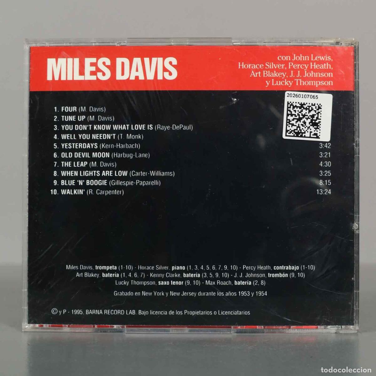 CDs de m&uacute;sica: CD. MILES DAVIS - MILES DAVIS - Foto 2