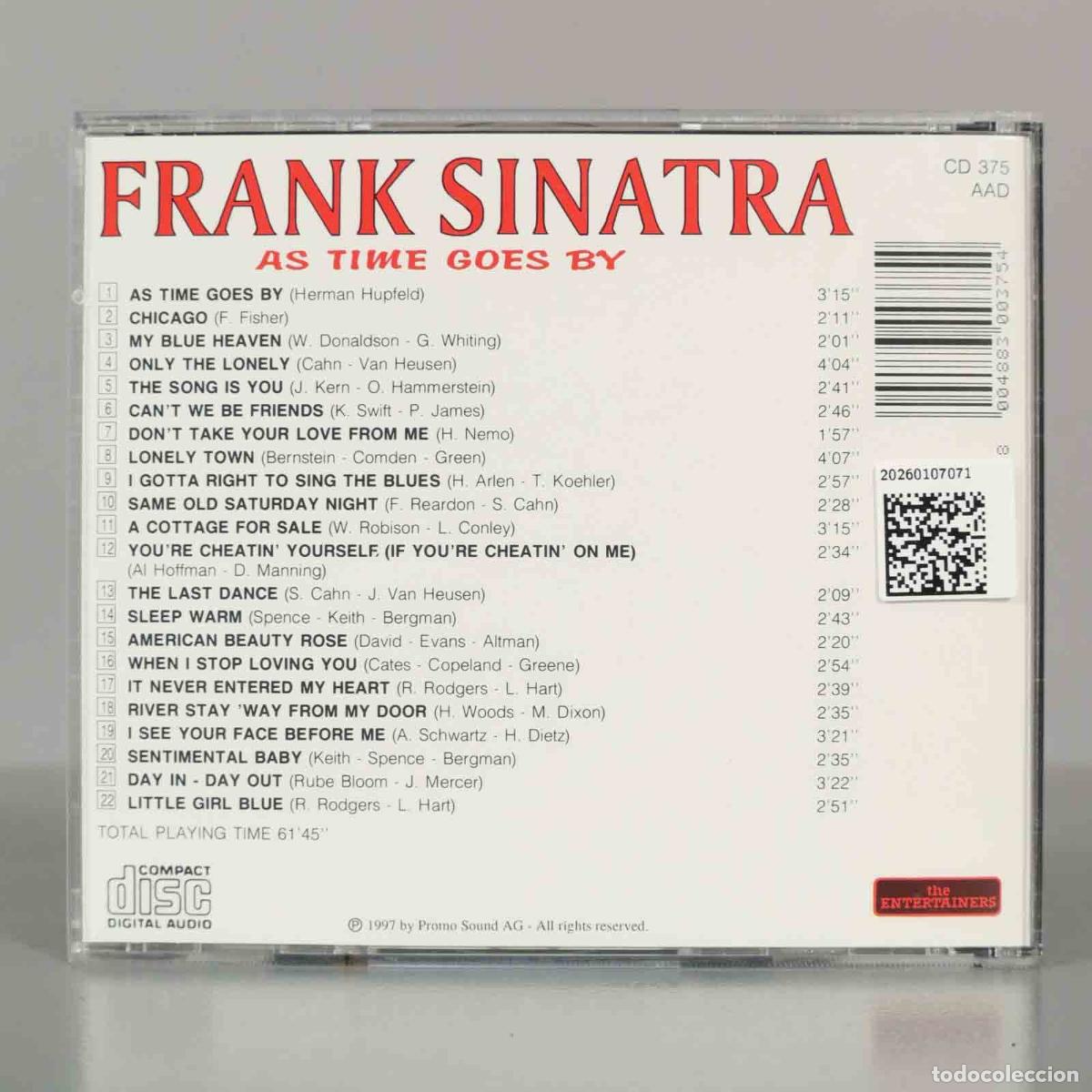 CDs de m&uacute;sica: CD. Frank Sinatra &ndash; As Time Goes By. - Foto 2