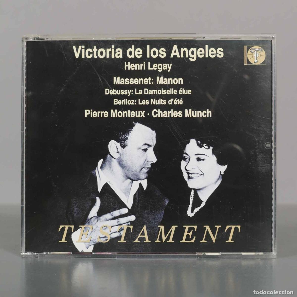 Music CDs: CD. Manon / La Demoiselle &Eacute;lue / Les Nuits D&acute;&Eacute;t&eacute; - De Los Angeles, Henri Legay, Massene. MUNCH