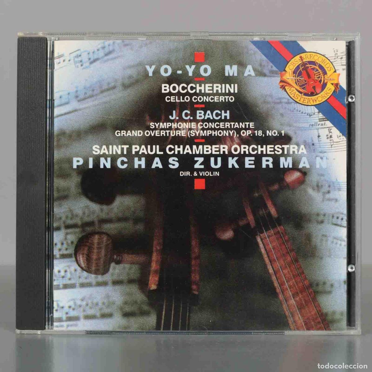 CDs de M&uacute;sica: CD. Cello Concerto / Symphonie Concertante, Grand Overture - Boccherini, Bach - Yo-Yo Ma Zukerman