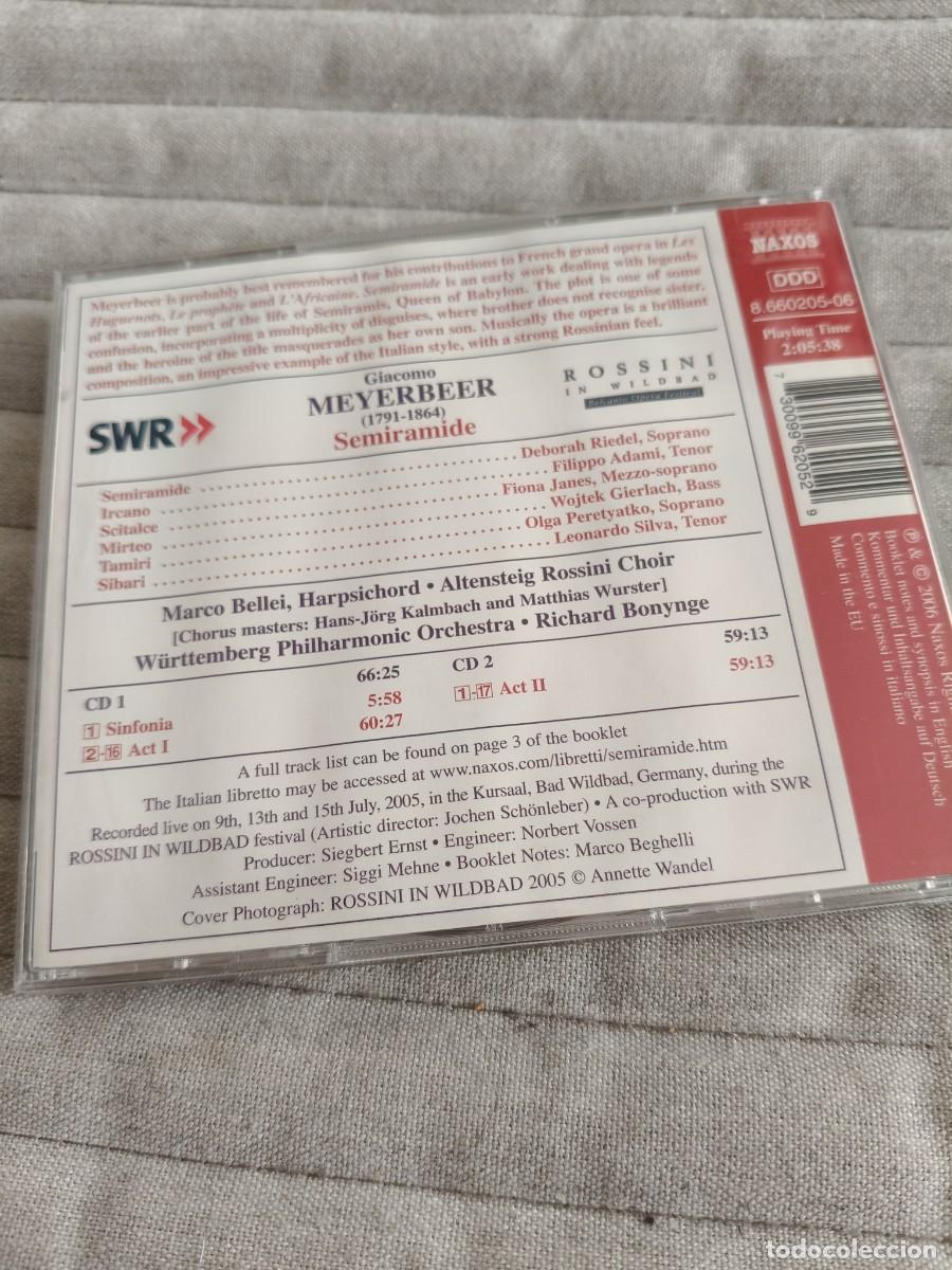 CDs de m&uacute;sica: MEYERBEER. SEMIRAMIDE. DOBLE COMPACTO NAXOS - Foto 2