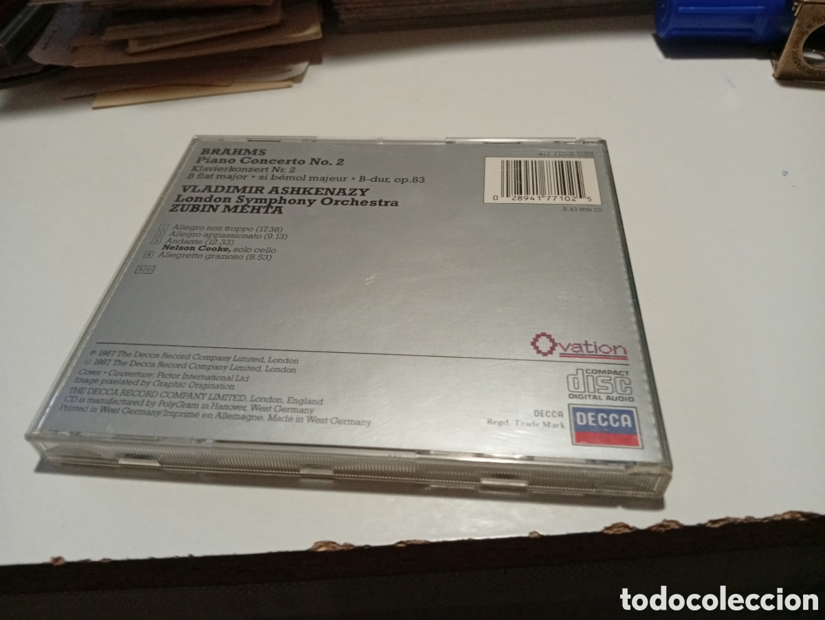 CDs de m&uacute;sica: CD Brahms Piano Concerto n2 - Foto 4