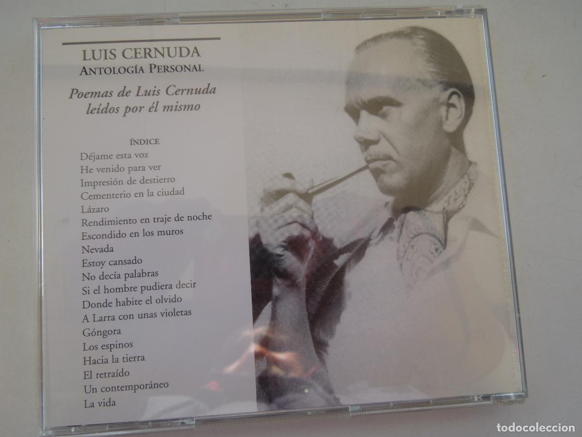 CDs de m&uacute;sica: LUIS CERNUDA - ANTOLOGIA PERSONAL - VISOR LIBROS - CD - Foto 3