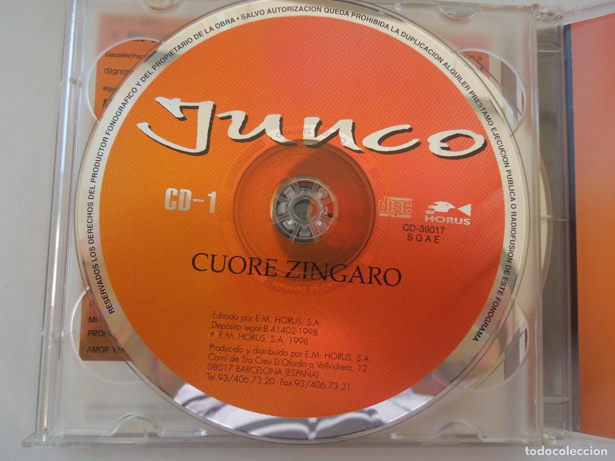 CDs de m&uacute;sica: JUNCO - CORE ZINGARO - CORAZON GITANO - 2CD,S HORUS -1998 - Foto 3