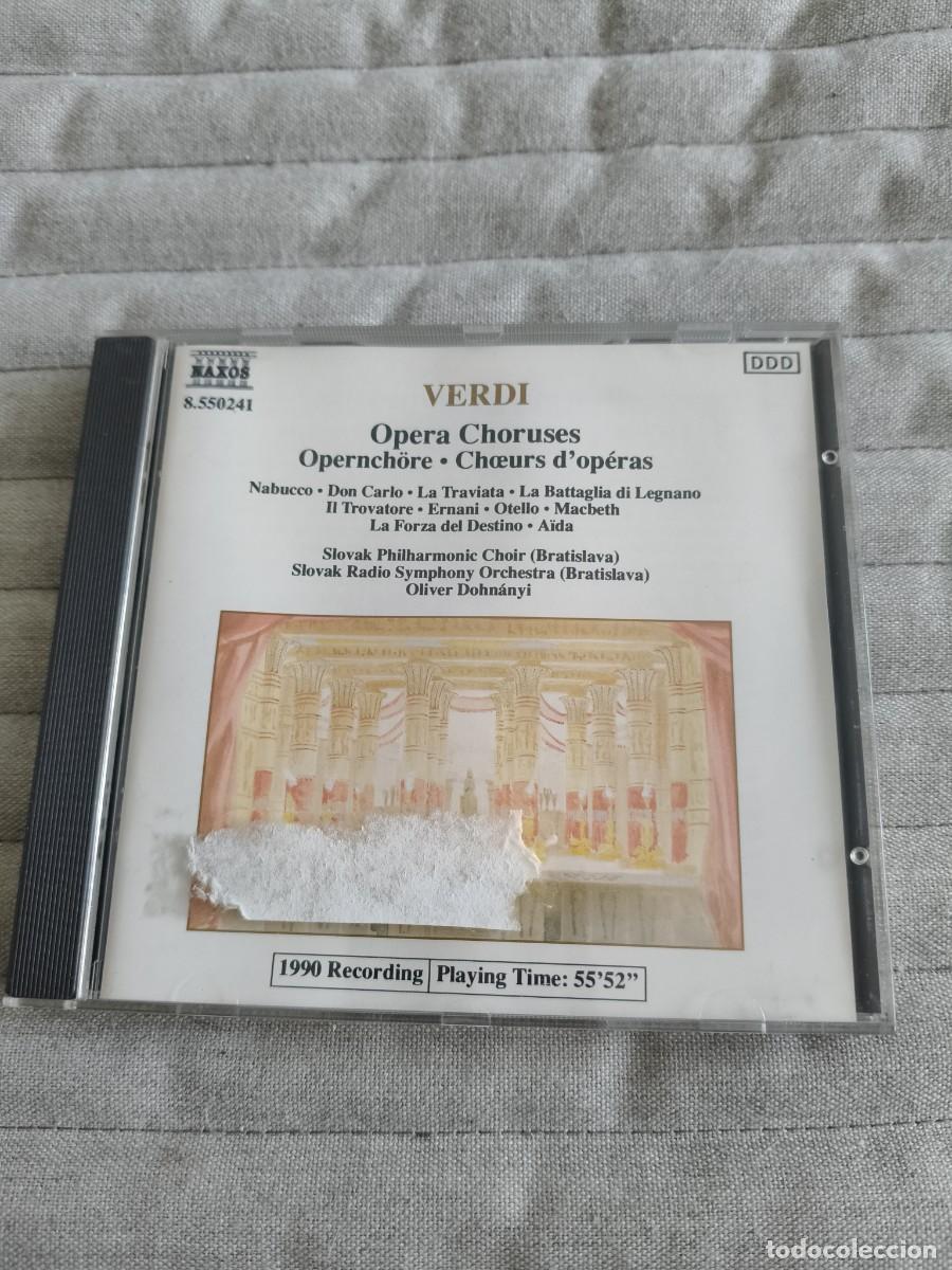 CDs de m&uacute;sica: VERDI. OPERA CHORUSES. COMPACTO NAXOS. - Foto 1