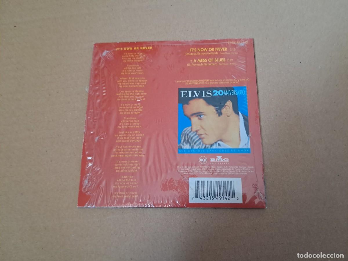 CDs de m&uacute;sica: ELVIS PRESLEY - IT&acute;S NOW OR NEVER CD SINGLE - Foto 3