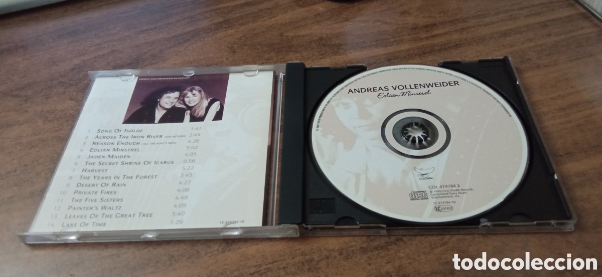 CDs de m&uacute;sica: ANDREAS VOLLENWEIDER - EOLIAN MINSTREL - Foto 2