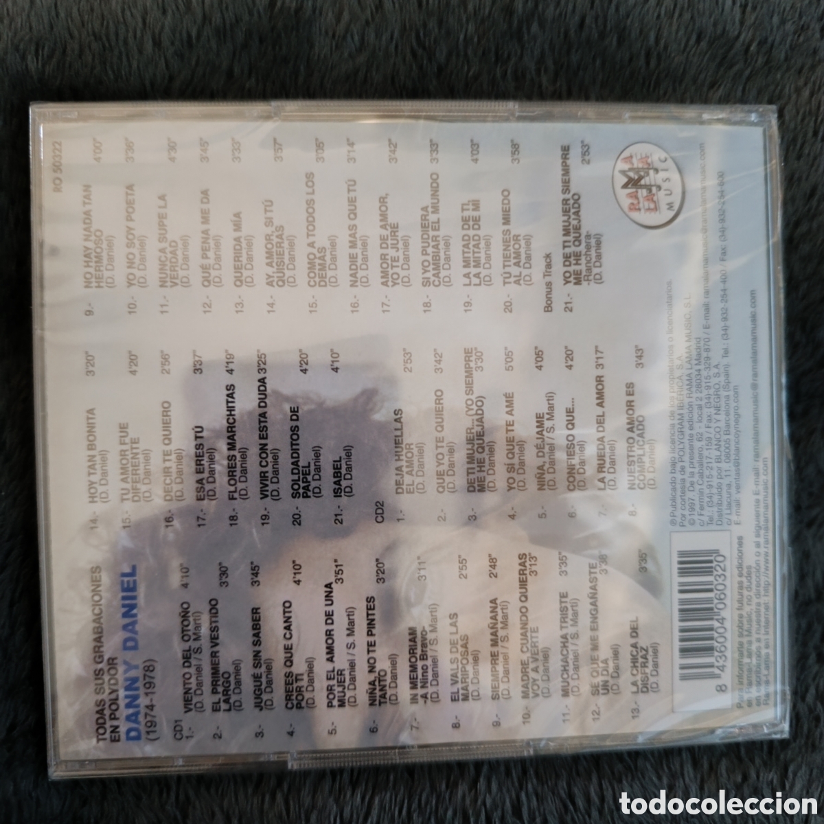 CDs de m&uacute;sica: CD Danny Daniel - todas sus grabaciones en Polydor - Foto 2
