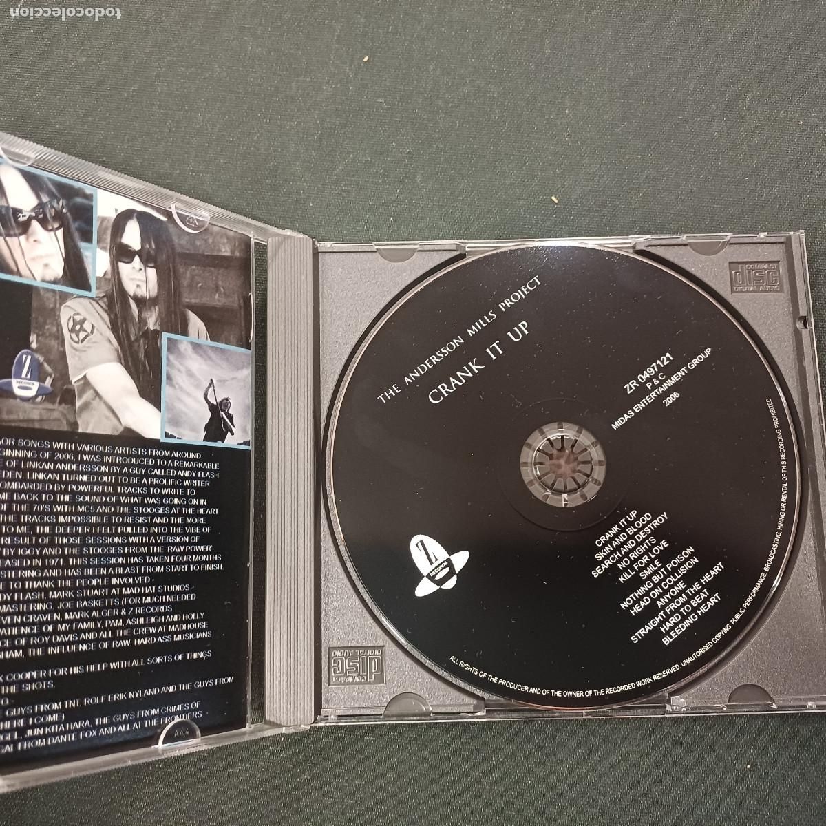 CDs de m&uacute;sica: THE ANDERSSON MILLS PROJECT/CRANK IT UP/CD METAL. - Foto 2