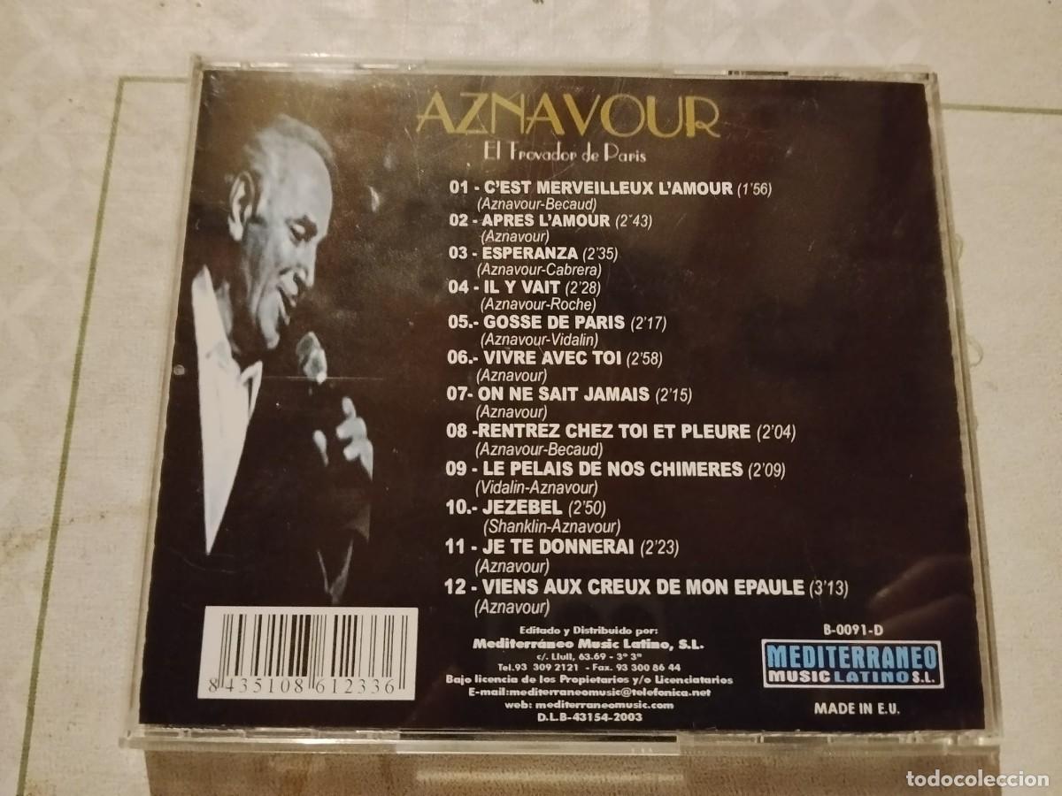 CDs de m&uacute;sica: Charles Aznavour - 2 CDs &Eacute;xitos - Foto 3