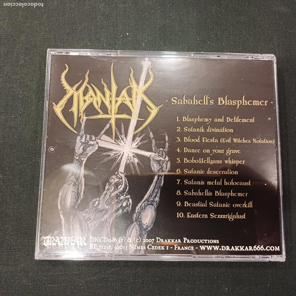 CDs de m&uacute;sica: MANTAK/SABAHELLS BLASPHEMER/CD METAL. - Foto 3