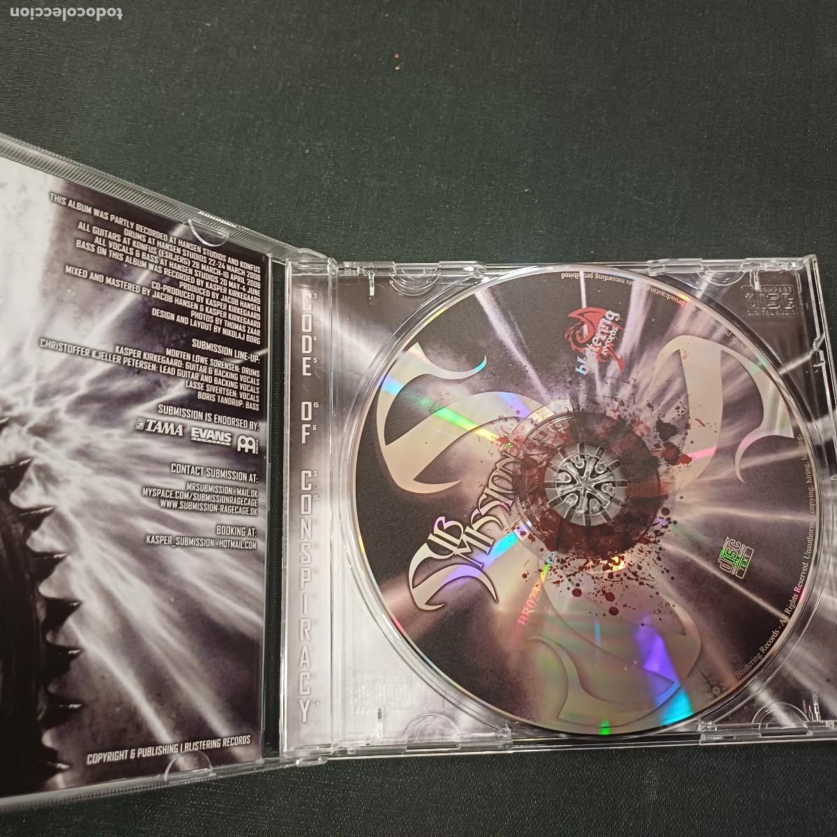 CDs de m&uacute;sica: SUBMISSION/CODE OF CONSPIRACY/CD METAL. - Foto 2