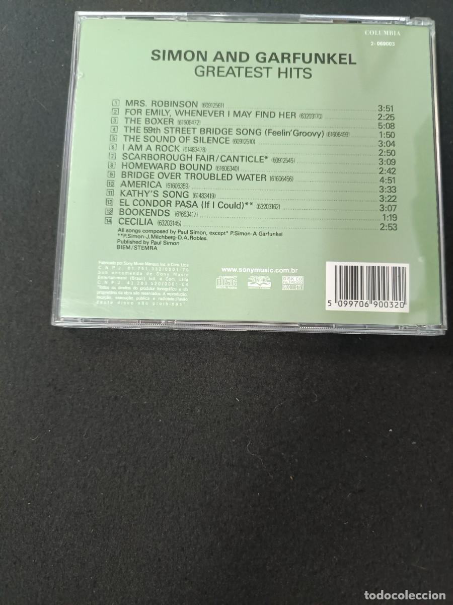 CDs de m&uacute;sica: CD. SIMON AND GARKUNKELS GREATEST HITS. CD. - Foto 2
