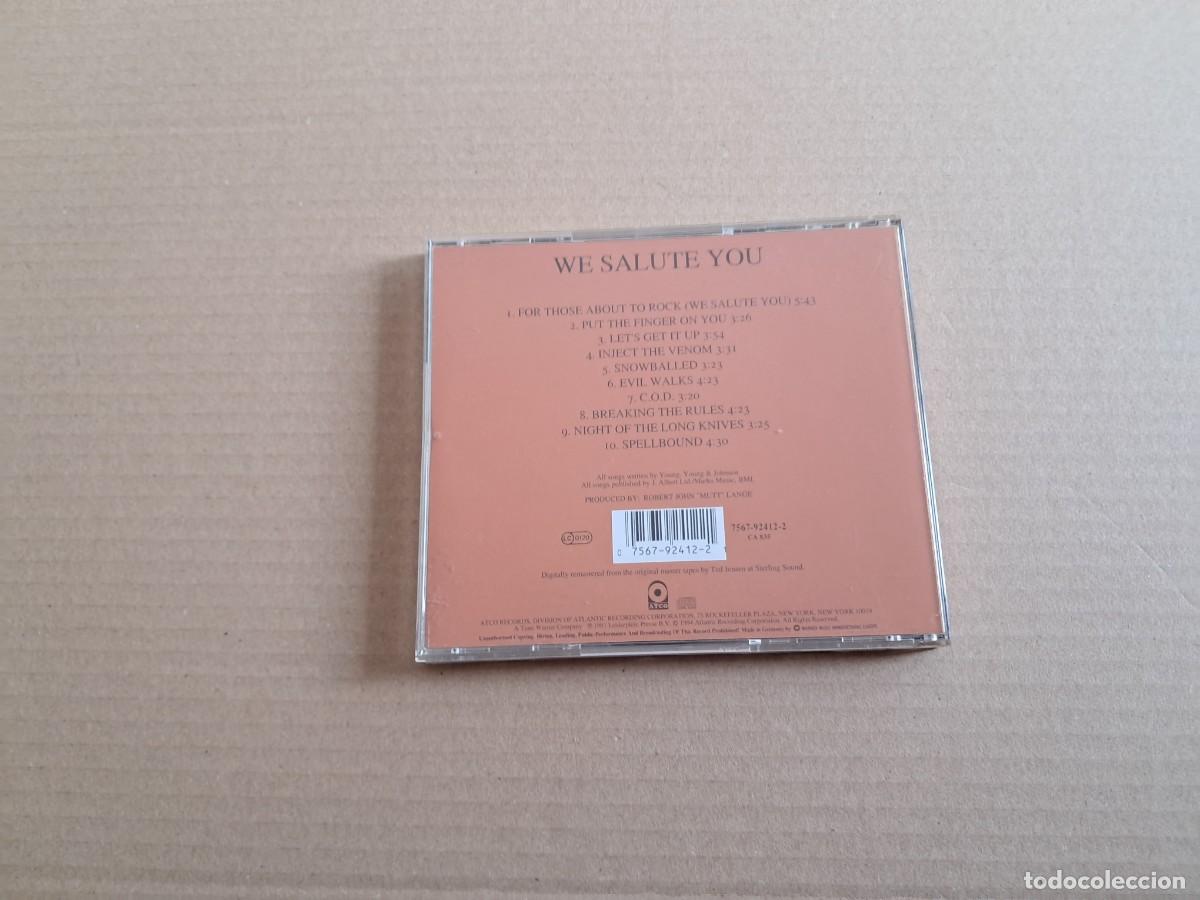 CDs de m&uacute;sica: AC/DC - FOR THOSE ABOUT TO ROCK CD - Foto 3