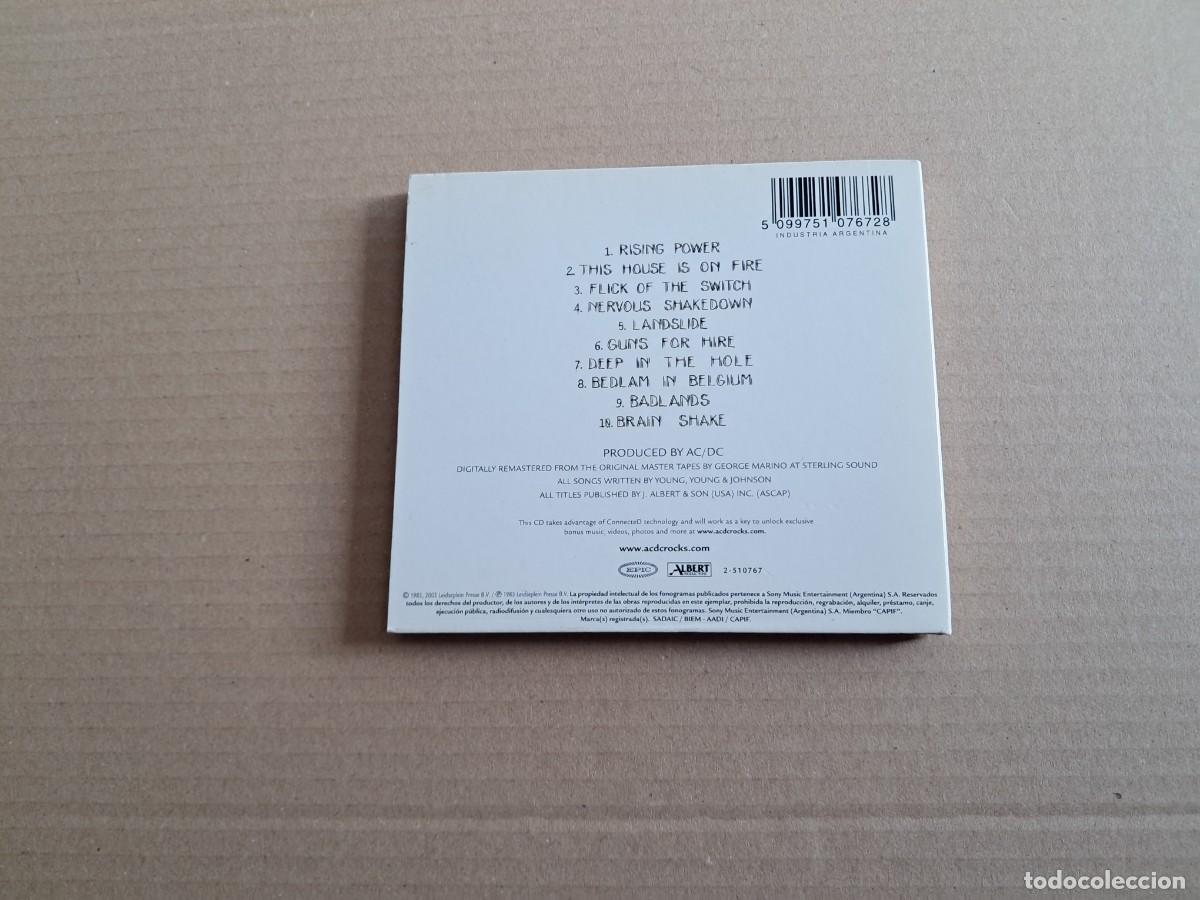 CDs de m&uacute;sica: AC/DC - FLICK OF THE SWITCH CD DIGIPACK 2003 - Foto 3