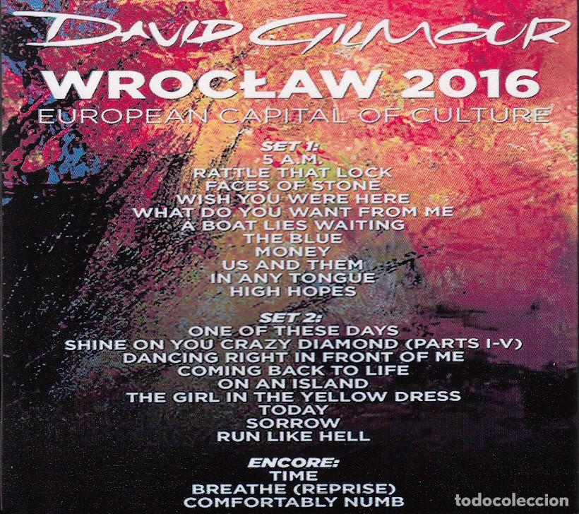 CDs de m&uacute;sica: DAVID GILMOUR. WROCLAW. 3 CD. - Foto 2