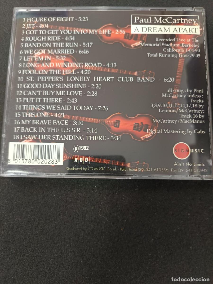 CDs de m&uacute;sica: PAUL MCCARTNEY. A DREAM APART - Foto 2