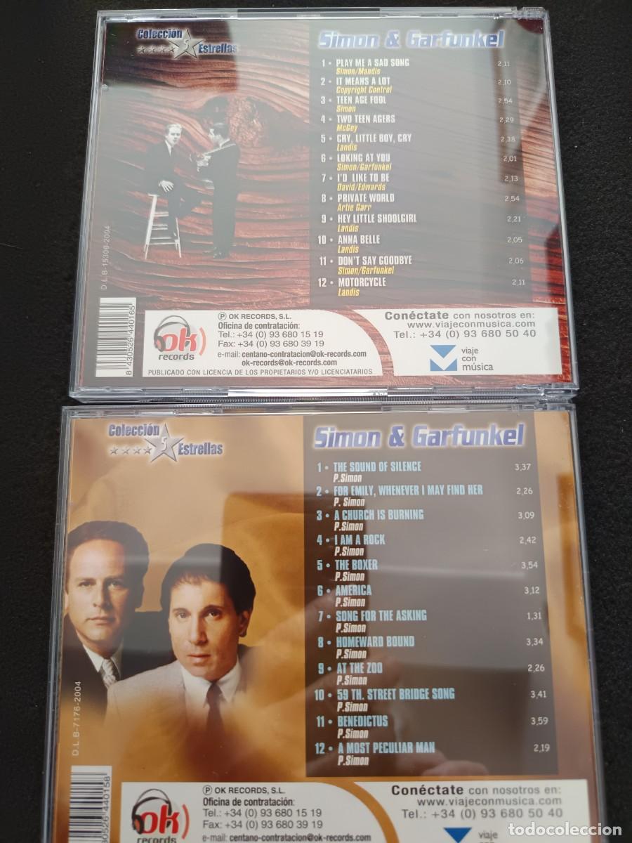 CDs de m&uacute;sica: 2 CDS. SIMON & GARFUNKEL. COLECCI&Oacute;N 5 ESTRELLAS - Foto 5