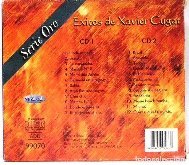 CDs de m&uacute;sica: EXITOS DE XAVIER CUGAT - SERIE ORO - 2 CDS - Foto 2