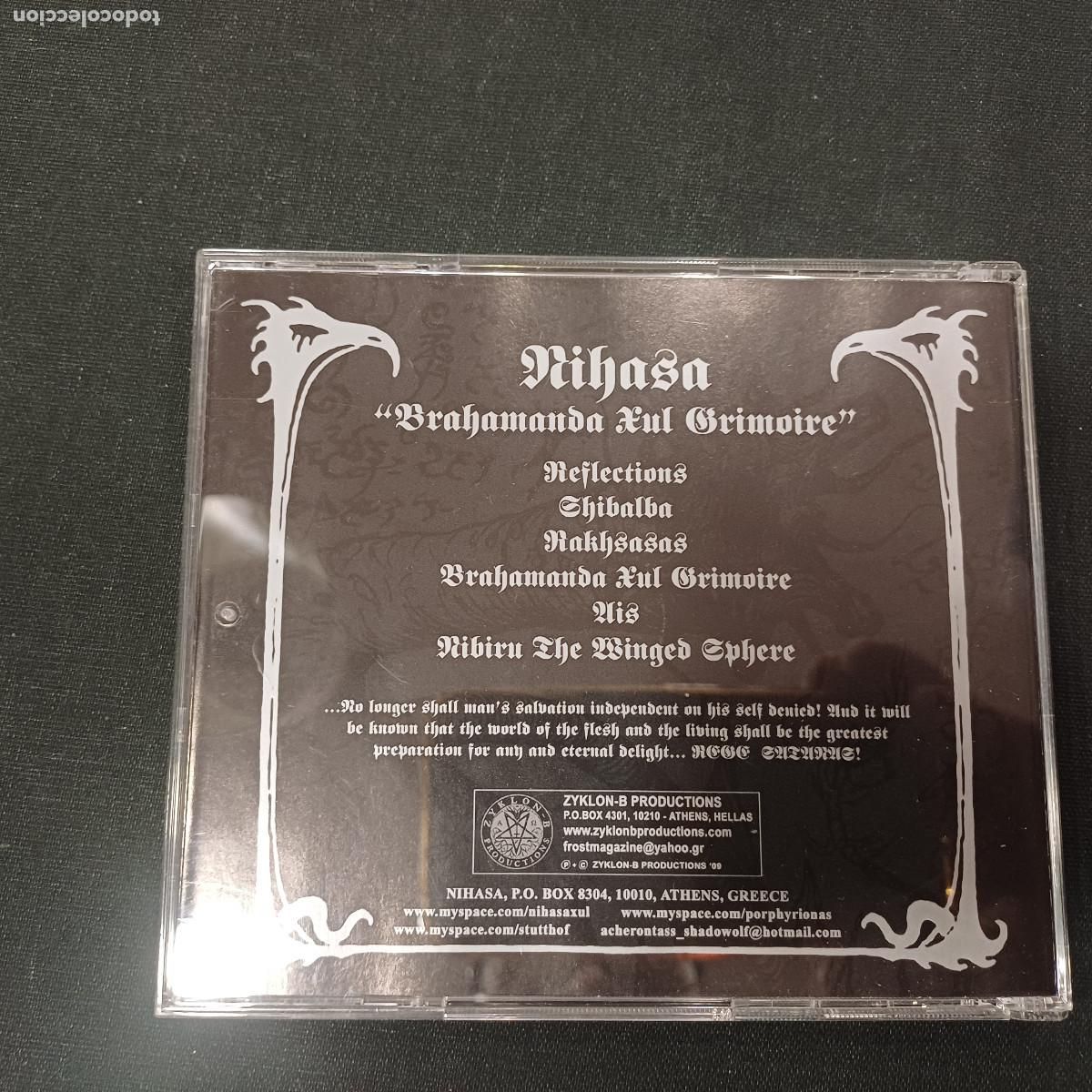 CDs de m&uacute;sica: NIHASA/BRAHAMANDA XUL GRIMOIRE/CD METAL. - Foto 3