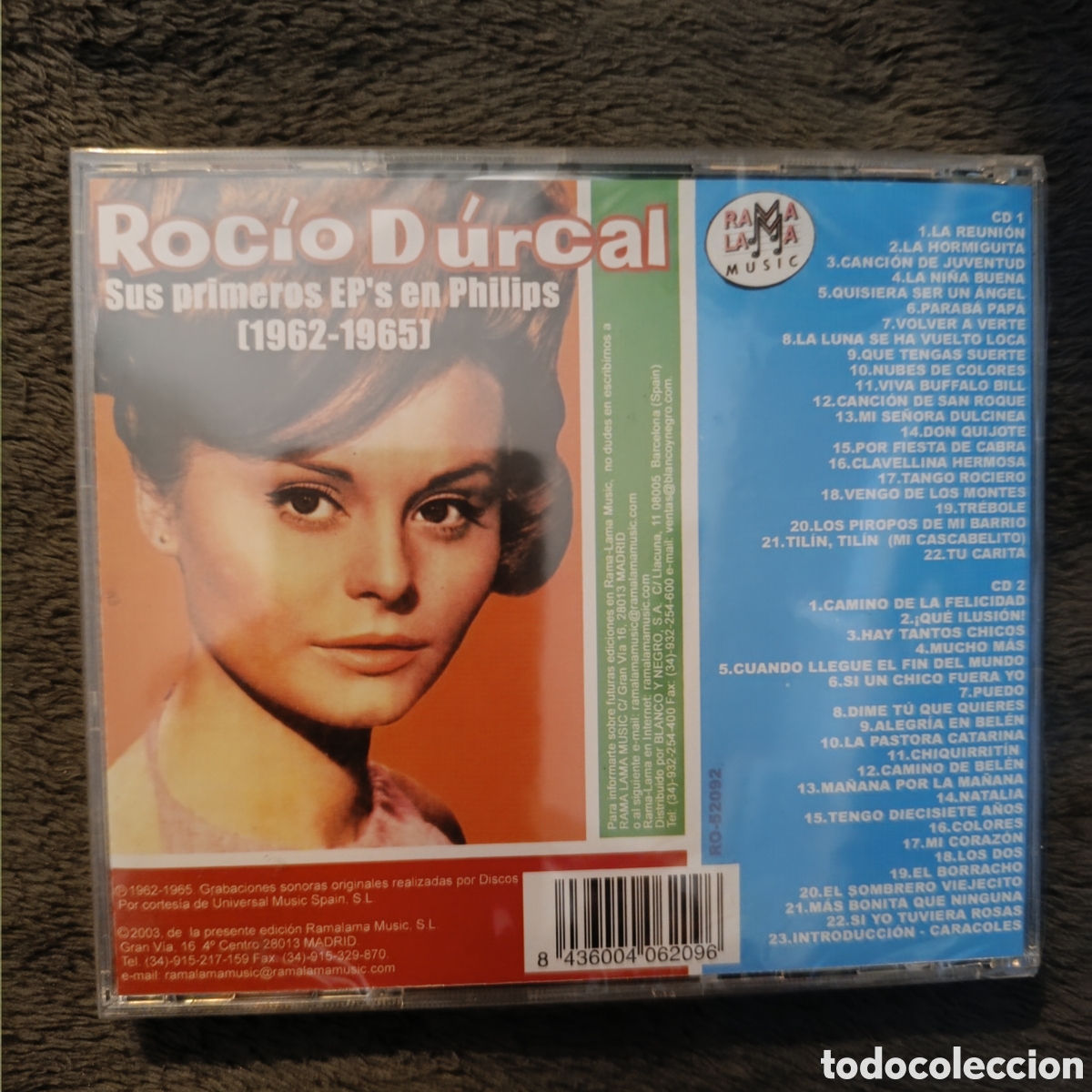 CDs de m&uacute;sica: CD Roc&iacute;o Durcal - sus primeros EPs en Philips - Foto 2