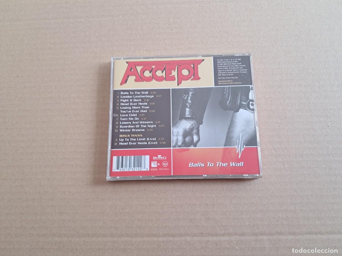 CDs de m&uacute;sica: ACCEPT - BALLS TO THE WALL CD REMASTERED 2002 - Foto 3