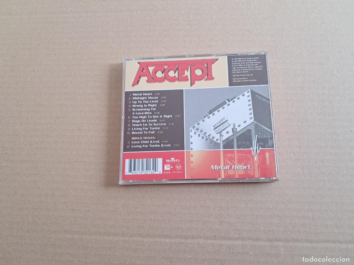 CDs de m&uacute;sica: ACCEPT - METAL HEART CD 2002 - Foto 3