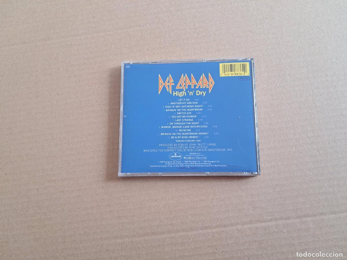 CDs de m&uacute;sica: DEF LEPPARD - HIGH N DRY CD - Foto 3