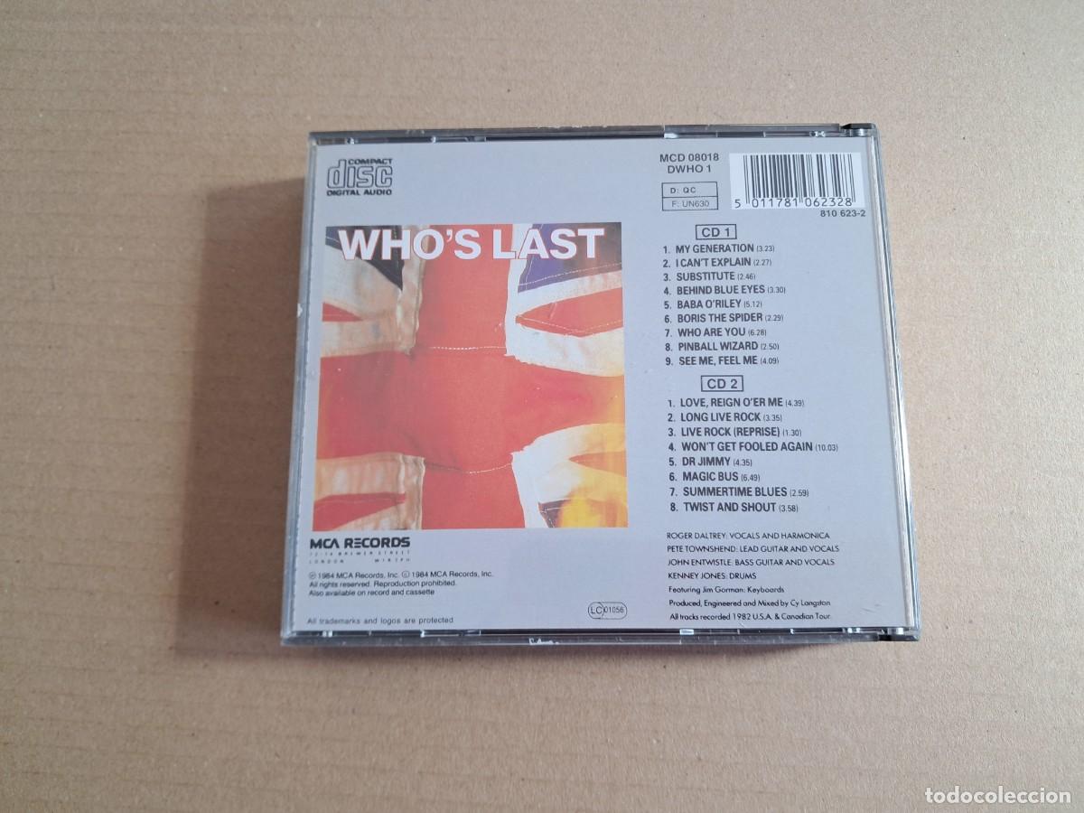 CDs de m&uacute;sica: THE WHO - WHO&acute;S LAST DOBLE CD - Foto 4