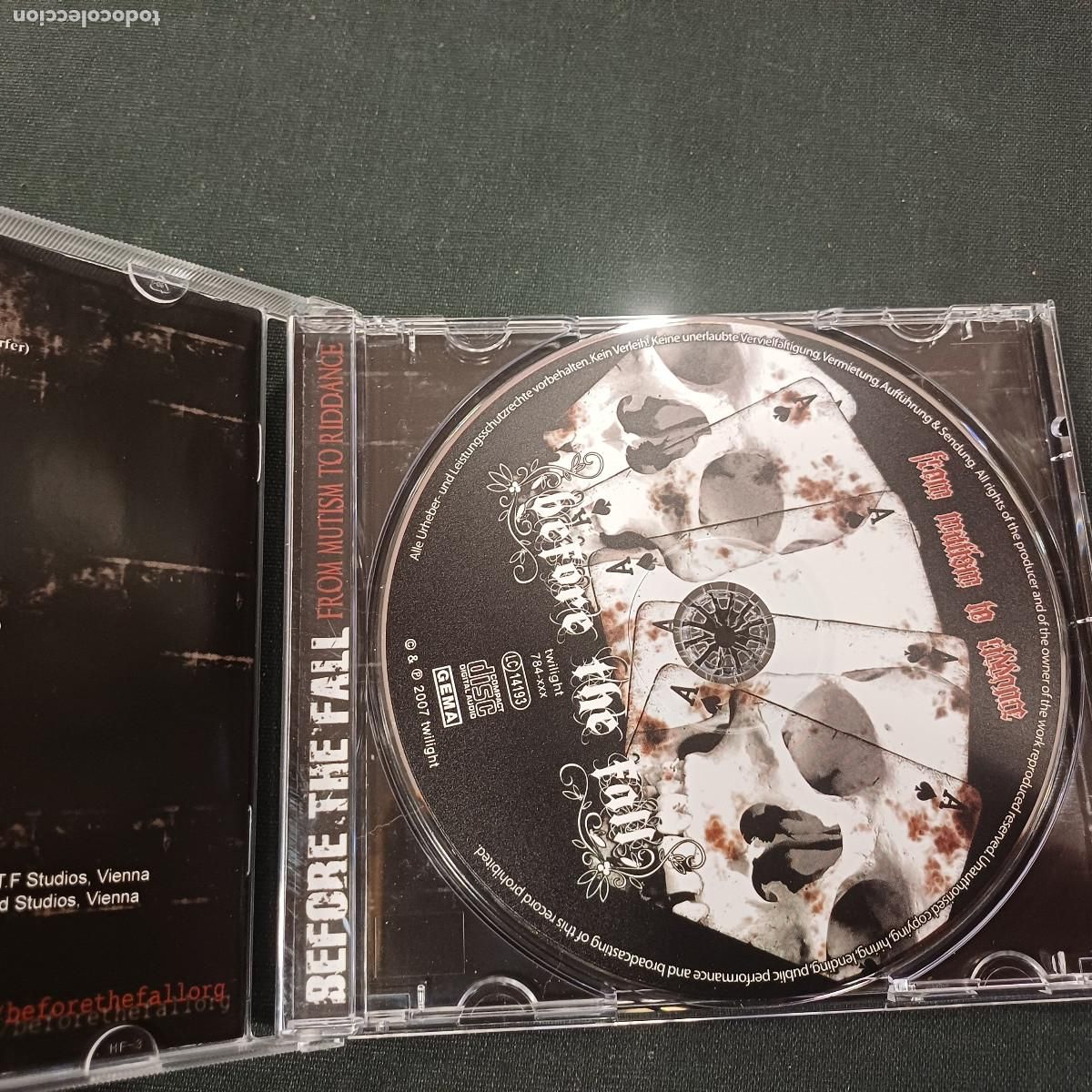 CDs de m&uacute;sica: BEFORE THE FALL/FROM MUTISM TO RIDDANCE/CD METAL. - Foto 2