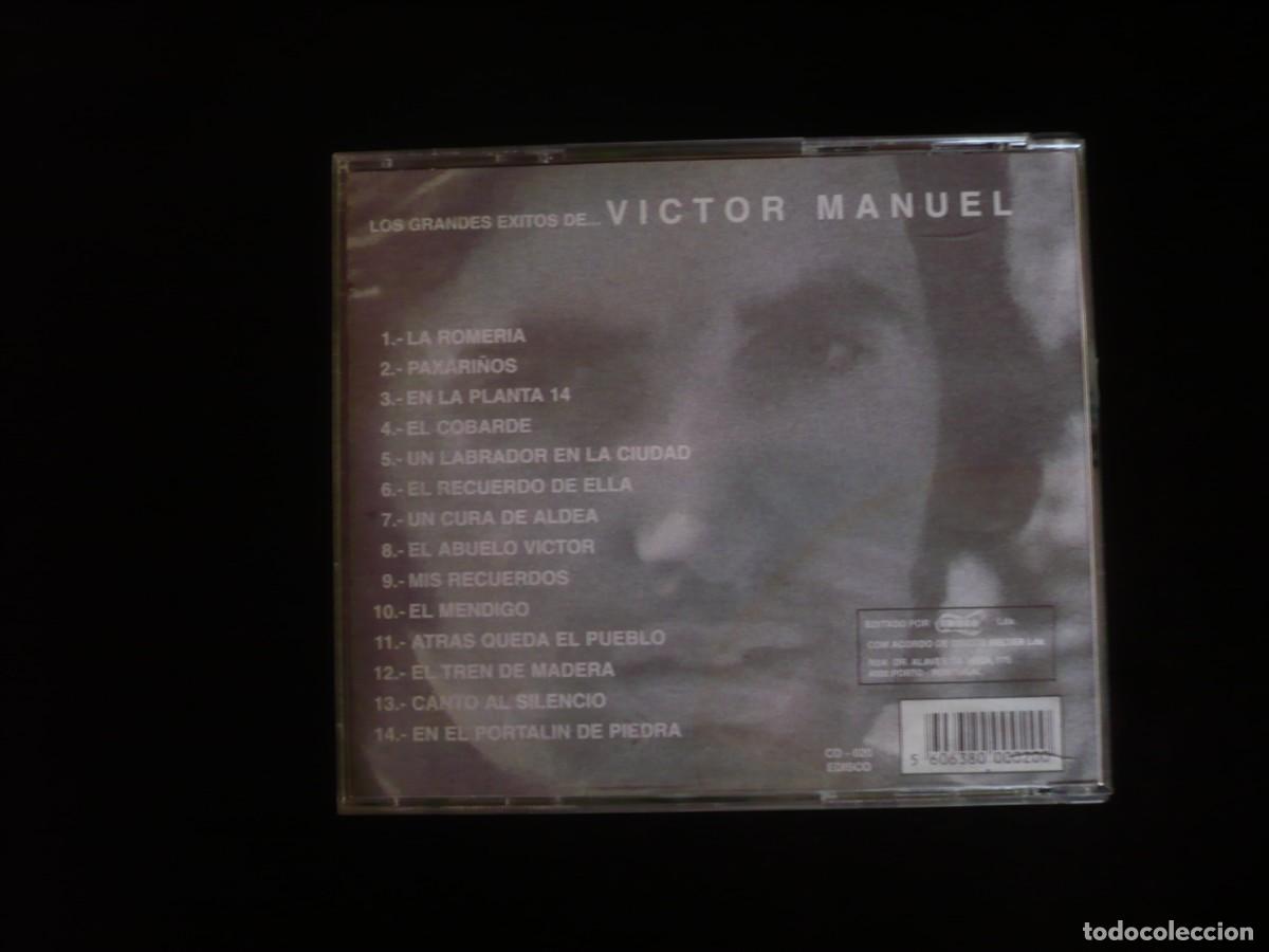 CDs de m&uacute;sica: victor manuel - los grandes exitos - cd casi como nuevo - Foto 2
