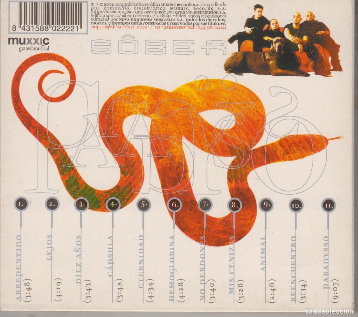 CDs de m&uacute;sica: Sober cd Paradysso 2002 Digipack - Foto 2