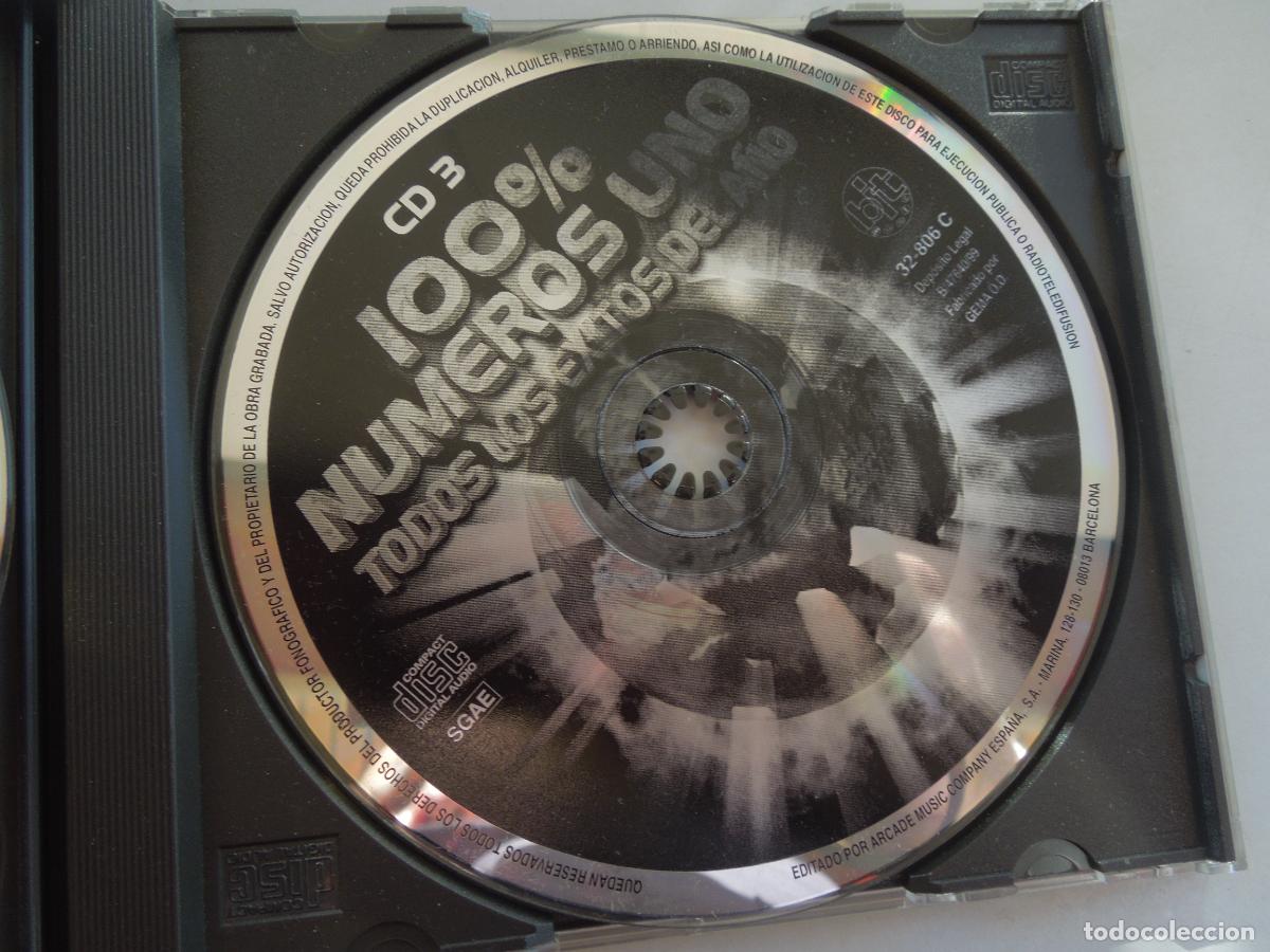 CDs de m&uacute;sica: 100% N&Uacute;MEROS UNO , TODOS LOS &Eacute;XITOS DEL A&Ntilde;O - 3CD,S + LIBRETO - ARCADE 1999 - Foto 6