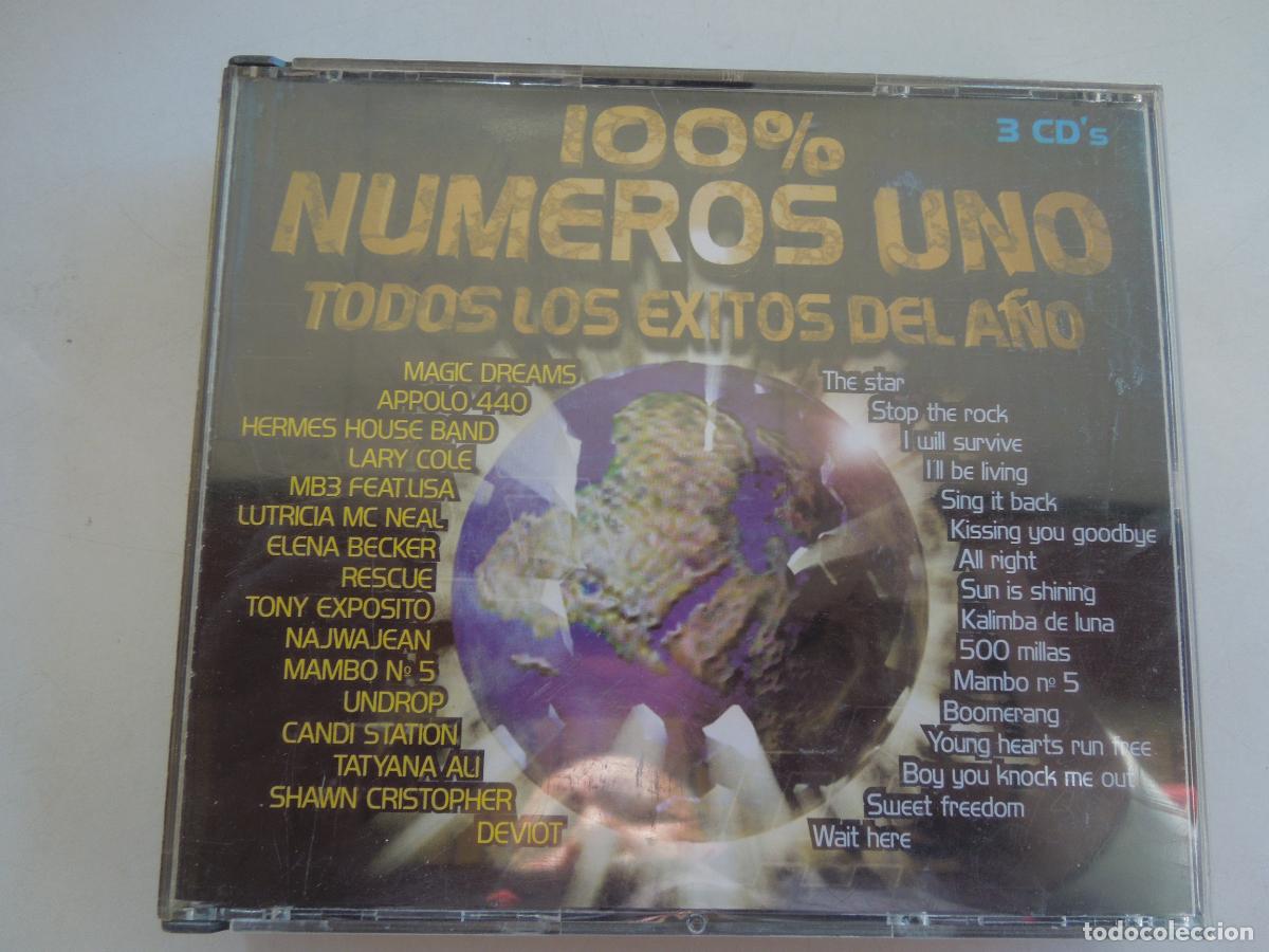 CDs de m&uacute;sica: 100% N&Uacute;MEROS UNO , TODOS LOS &Eacute;XITOS DEL A&Ntilde;O - 3CD,S + LIBRETO - ARCADE 1999 - Foto 1