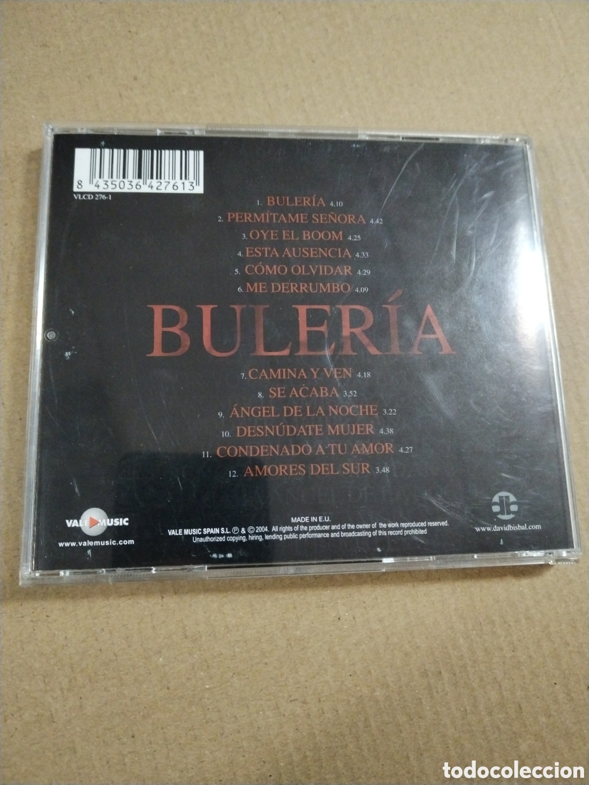 CDs de m&uacute;sica: BULERIAS. DAVID BISBAL. CD - Foto 2