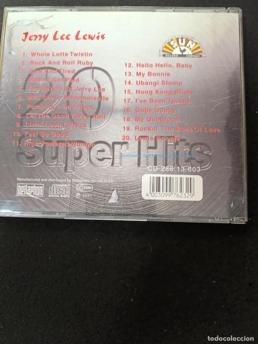 CDs de m&uacute;sica: CD. JERRY LEE LEWIS. 20 SUPER HITS - Foto 2