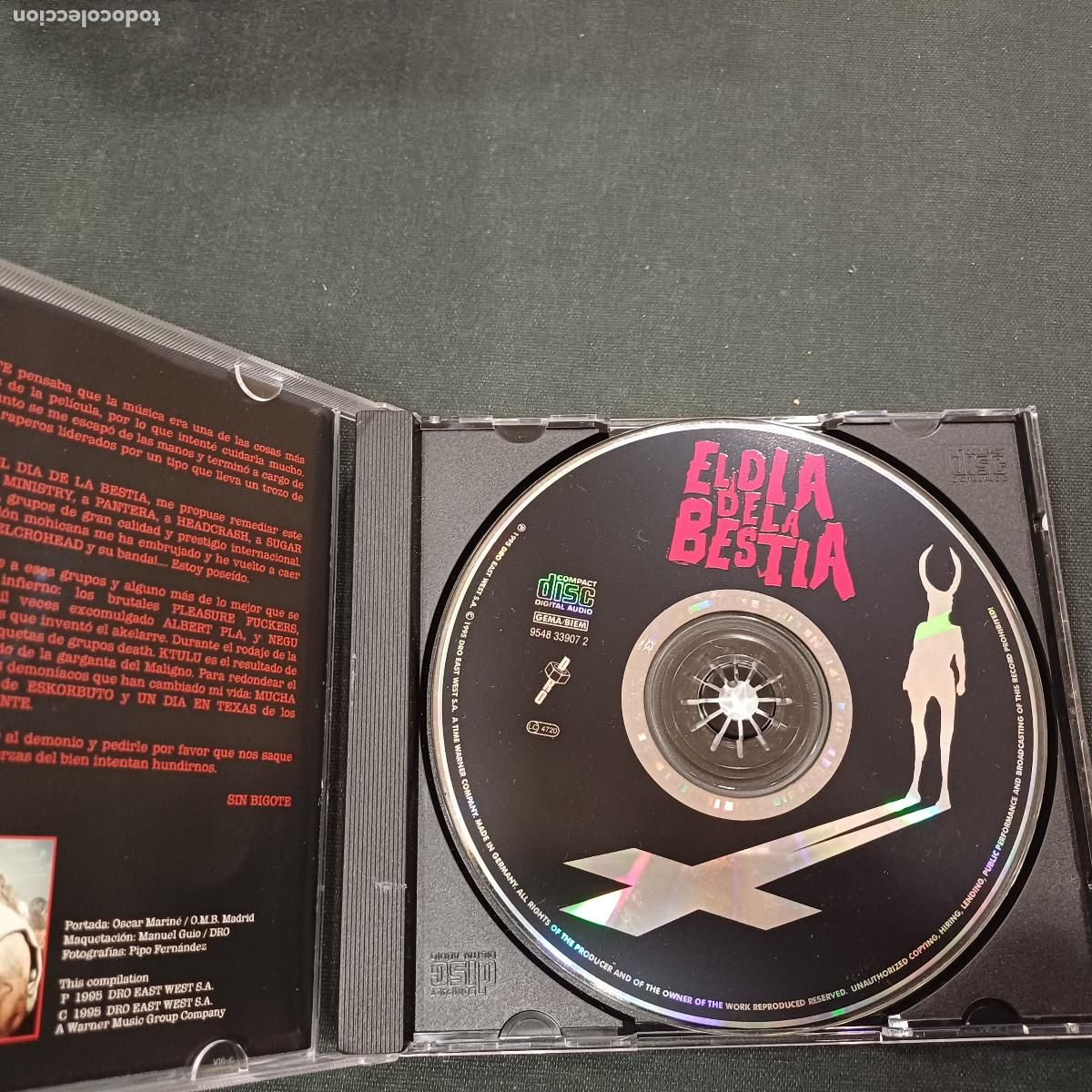 CDs de m&uacute;sica: EL DIA DE LA BESTIA/CD. - Foto 2