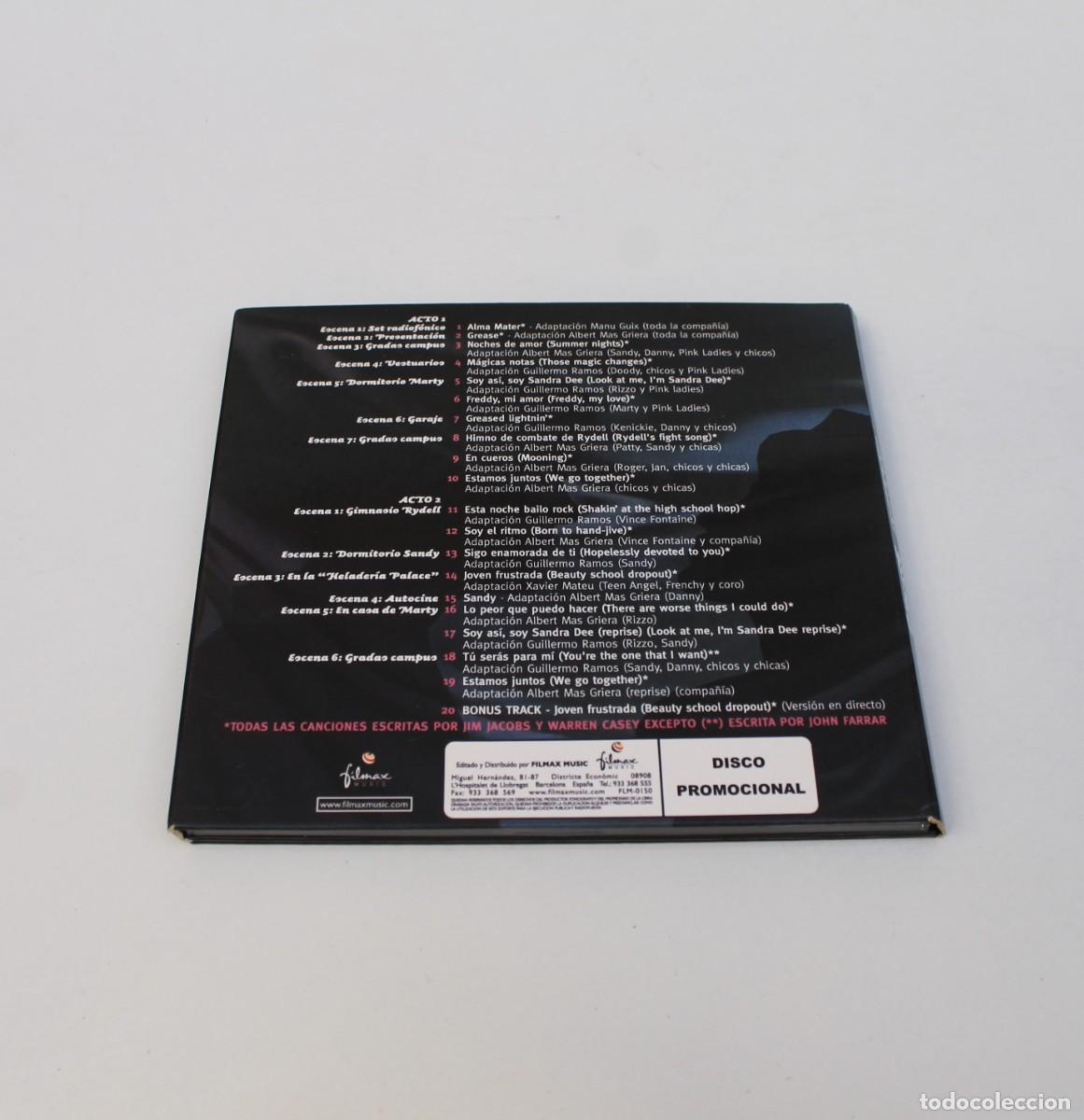 CDs de m&uacute;sica: CD- GREASE- EL MUSICAL DE TU VIDA - Foto 3