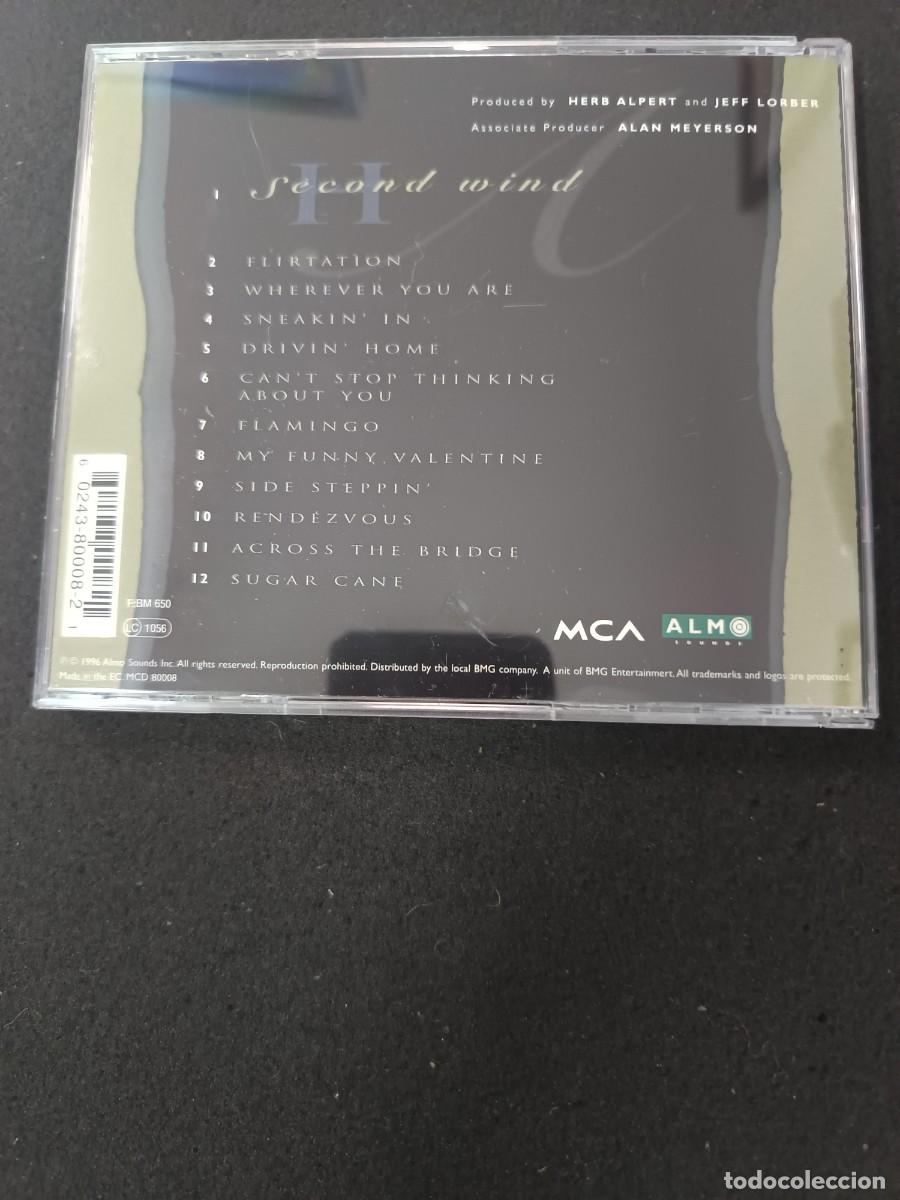 CDs de m&uacute;sica: CD. HERB ALPERT. SECOND WIND - Foto 2